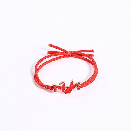 Tusen Brooch Papirtraner Små Gummibånd Søt Håndledd Par Armbånd Stil Dobbeltbruk Kvinne