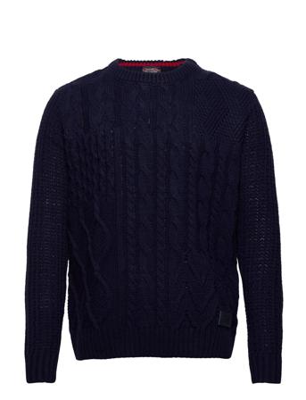 Scotch & Soda Neulepaita Pyöreä Kaula-aukko Navy Scotch & Soda