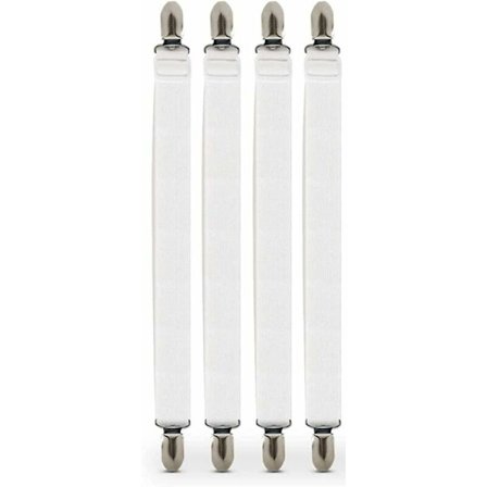 Spännare för lakan, 4 st justerbara lakanfästen