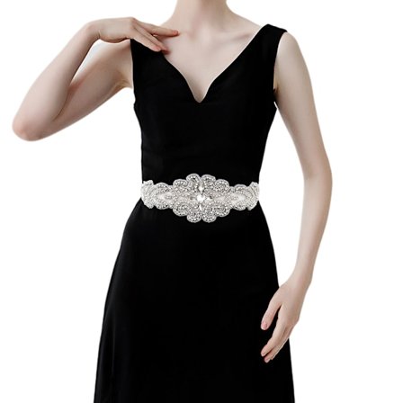 Brude Bælte Indlagt Rhinestone Taljekæde, Brudepiger Bælte Damer Brudekjole Tilbehør