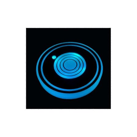 LED Bil Kopholder Lys, Lysende Bilunderlag til Kopholdere 7 Farveskiftende