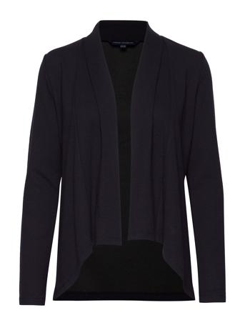 Josie Jersey Drape Front Jckt Strikket Trøje Cardigan Navy French Connection