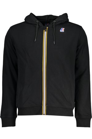 K-way Felpa Con Zip Uomo Nero