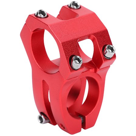 LUNJE Mountainbike Frempind Cykel Kort Styr Aluminium Legering Hul Stamme 31,8x35mm Rød