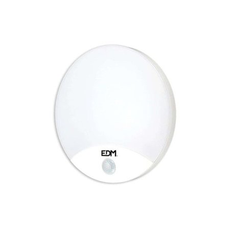 Rund Vägglampa med Sensor Led EDM 15W 4000K 1250 Lumen 250x49mm