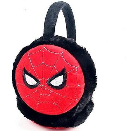 Ørevarmere for gutter, myke, plysjforet, strikket design, vinterørevarmere for barn