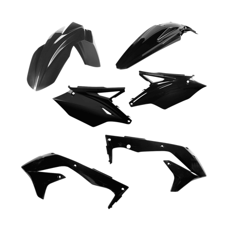 Kit Plastiche Acerbis Kawasaki Nero - Kawasaki KX 450F 2016-2018