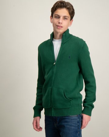 Polo Ralph Lauren Cotton Full-Zip Sweater Vihreä Hupparit/Hoodie Pojat - Kids Brand Store