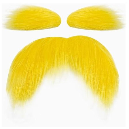 Gult Skæg og Øjenbryn Cosplay Kostume Tilbehør Sjove Festartikler Mænd Kvinder