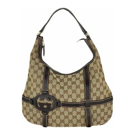 Gucci Vintage, Pre-owned Shoulder Bags Bruin, Dames, Maat:ONE Size,leer