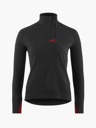 Klättermusen Huge Half Zip Sweater Dam - Raven-Burnt Russet - Women's - L