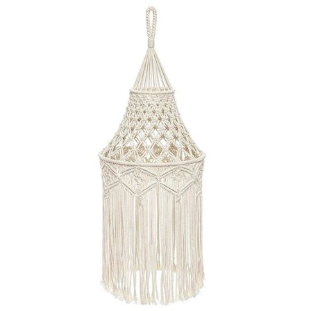 Macrame lampskärm hängande pendellampa lock kontor sovrum plantskola sovsal bohemisk heminredning