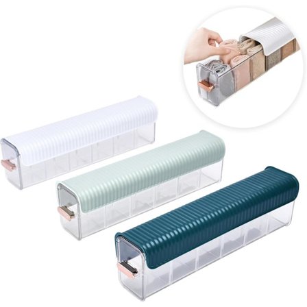 Simple Houseware Laatikonjakajat, Alusvaatejärjestäjä, 4 kpl, Harmaa