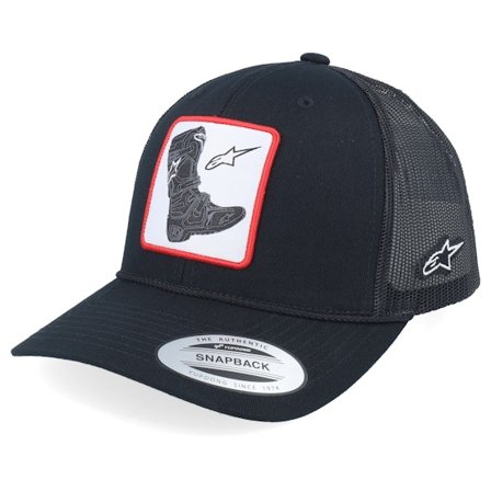 Alpinestars - Black - trucker - Cap - Booted Hat Black/Black Trucker - Hatstore