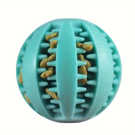1PC Hundeball leker for små hunder Interaktiv elastisitet Valp tyggeleke Tannrensing Gummi Light-green 1.97inch