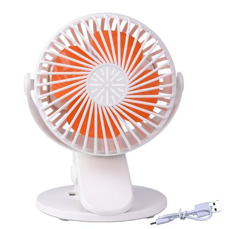 Cooling Fan Rechargeable 360 Degree Rotation 3 Gears Standing Clip On Mute Mini Fan For Outdoor