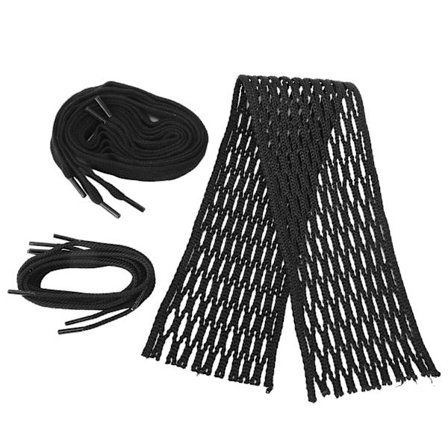 Svart nylon lacrosse-nettingsnor, slitesterk vevd tau-tilbehør