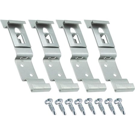 Universel nummerpladeholder 4-pak Rustfrit stål med skruesæt Kompatibel med bil trailer lastbil