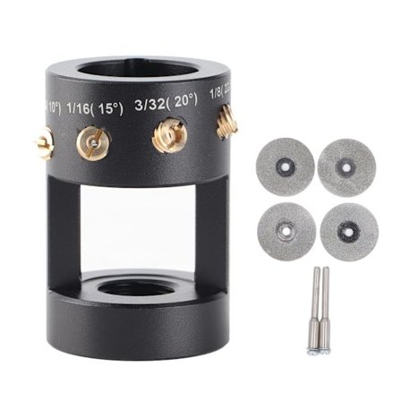 Wolfram Elektrode Slipemaskin Flere Vinkler TIG Sveise Elektrode Grinder Rotasjonsverktøy med Koblingsstenger