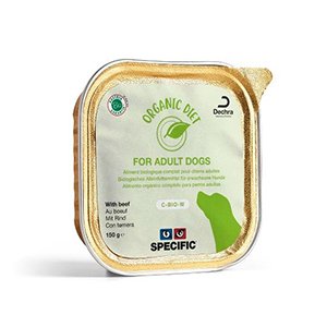 Specific C-BIO-W Organic Diet, Vådfoder til Hund med Oksekød, 5x150g