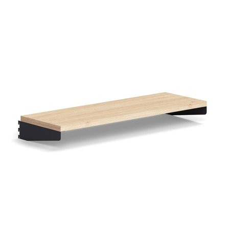 Shelf RELY, laminate, 900x300 mm, anthracite/oak