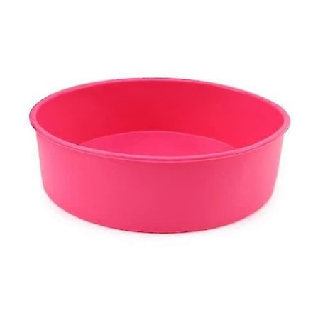 Silikon Runde Kakeformer 4 Tommer Non-Stick Kakeform Bakeform For Kaker Og Pannekaker Mørk Rosa[YJD]