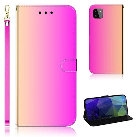 Mirror Samsung Galaxy A22 5G Läppäkotelo - Rose