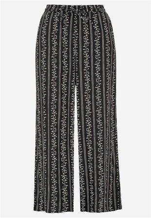 Cellbes of Sweden - Mönstrad culottebyxa - svart / mönstrad - för damer - 38/40