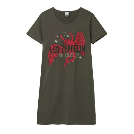 Amplified Womens/Ladies Icarus Led Zeppelin T-Shirt Klänning M Cha