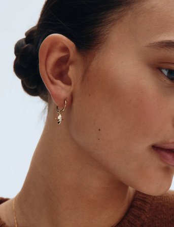 Edblad Stellar Hoops Gold - Gold - ONE SIZE