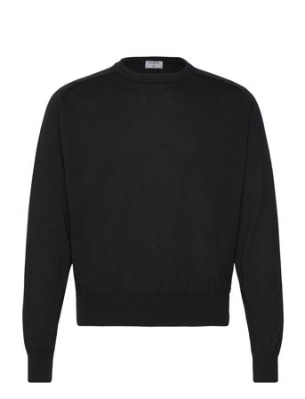 Inside-Out Sweater Tops Knitwear Round Necks Black Filippa K