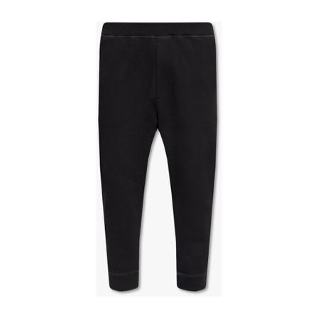 Dsquared2, Ribbed sweatpants Zwart, Heren, Maat:XL,stof