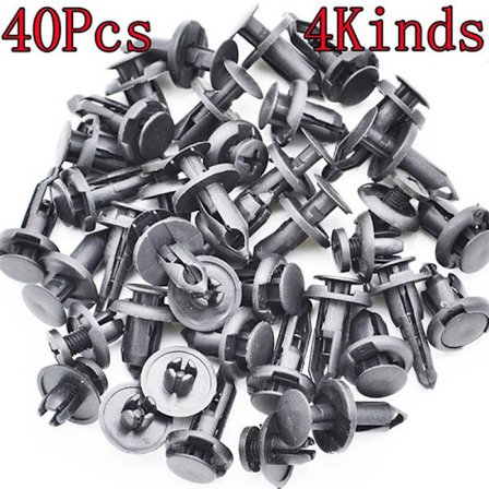 40 Stk Bil Plastic Nitte Kofanger Fender Retainer Fastener Mud Fla