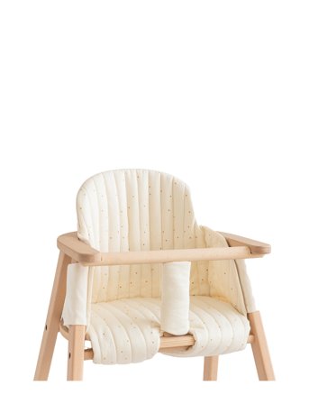 NOBODINOZ Growing Green High Chair Cushion - Cream - ONE SIZE
