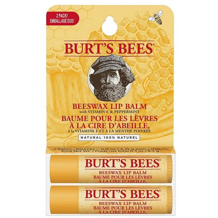 Burt's Bees Lip Balm Beeswax Duopack, Skincare, Ansigtspleje, Læbepleje