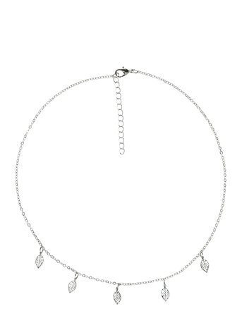 Nlfleaf Necklace Silver LMTD
