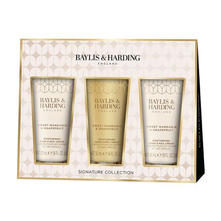 Baylis & Harding Sweet Mandarin & Grapefruit Hand Cream Trio Gift Set, 1 sett