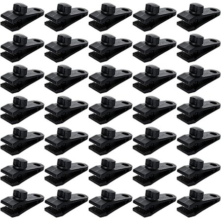 30 Pakning Teltpresenningsklips, Låsende Presenningsklips, Presenningsklemme Markiseklips Presenningsfeste Camping Lerret Skygge Bassengpresenning