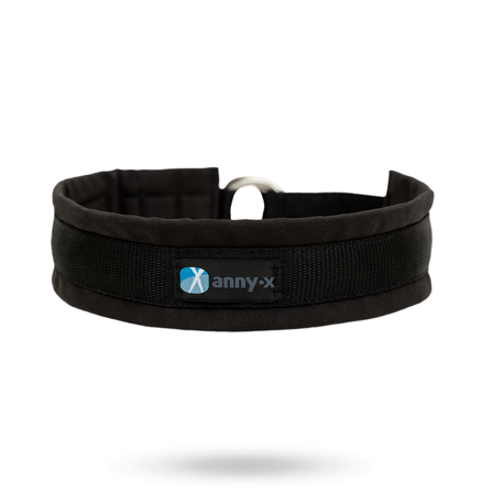 Anny-X - Anny-x Pull Stop Halvstryp Halsband - Svart- Hundhalsband