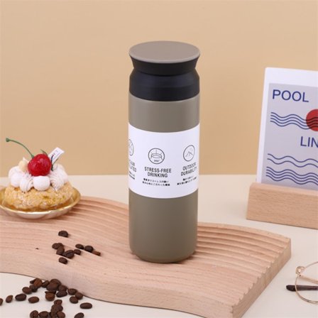 Isolert vannflaske Bilvakuumflasker 480MLGRÅ GRÅ