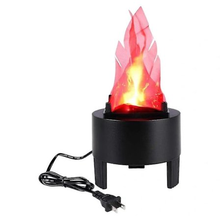 3D Falsk Flammelys Elektrisk Bål Kunstig Flammende Ildeffekt Dekor Fp[co]