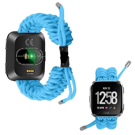 Fitbit Charge Versa braided watch band - Sky Blue