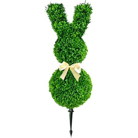 Kanin-topiary 50-70cm – kunstig plante påskedekorasjon for hage, veranda og uteplass