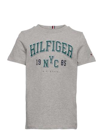 Varsity Tee S/S T-shirts Short-sleeved Grå Tommy Hilfiger