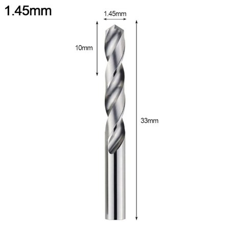 Twist Drill Bit Tungsten Steel Borr 1,45MM