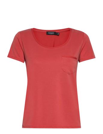 Slcolumbine Tee T-shirt Top Rød Soaked In Luxury