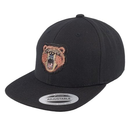 Kiddo Cap - Noir snapback Casquette - Kids Savage Bear Chenille Black Snapback @ Hatstore