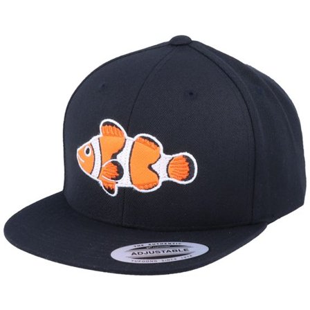 Kiddo Cap - Svart snapback Keps - Kids Clown Fish Black Snapback @ Hatstore