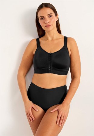 Cellbes of Sweden - Foranlukket sports-bh med støtte Doris i sort til damer i størrelse 90C