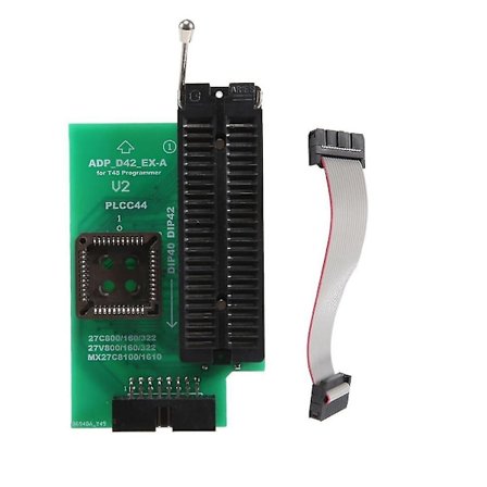 For Xgecu Adp D42 -a Adapter + Zif Socket For Plcc44 Dip42 27cxxx 27vxxx Eeprom Only use on T48(tl8)